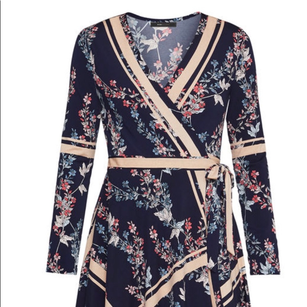 Floral wrap dress